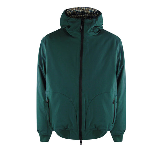 Aquascutum Active Hooded Jacket Rust Jk00827 Hunter Green Jacket Male - Style Centre Wholesale
