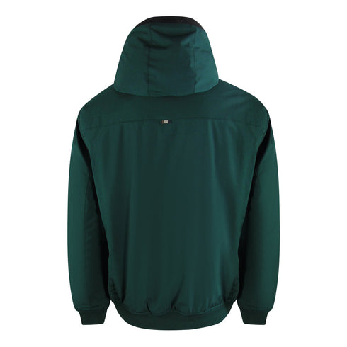 Aquascutum Active Hooded Jacket Rust Jk00827 Hunter Green Jacket Male - Style Centre Wholesale