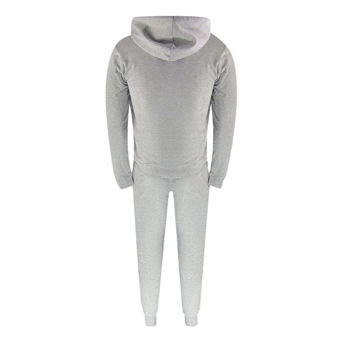 Aquascutum Aa_Ow04_St004Ogo Zf Hoodie Grayel St004 Grey Zip Hoodie And Track Pants Set Male