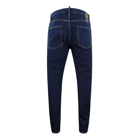 Dsquared2 S78Lb0076 S30838 Relax Long Crotch Jean 470 Navy Blue Jeans Mens