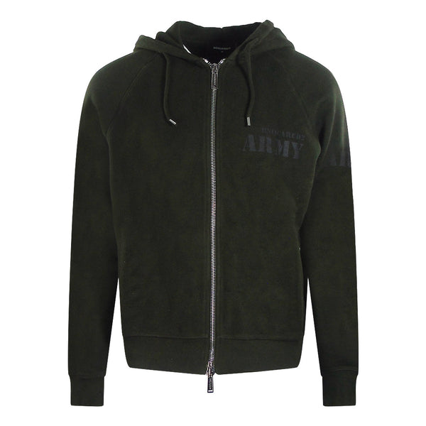 Dsquared2 S71Hg0120 S25556 697 Military Green Sweatshirt Mens
