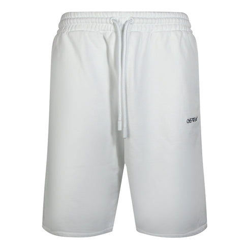 Off White Omci013F23Fle0040110 White Shorts Male