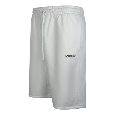 Off White Omci013F23Fle0040110 White Shorts Male