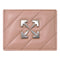 Off White Ownd016S22Lea0013000 Pink Card Holder Female