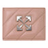 Off White Ownd016S22Lea0013000 Pink Card Holder Female