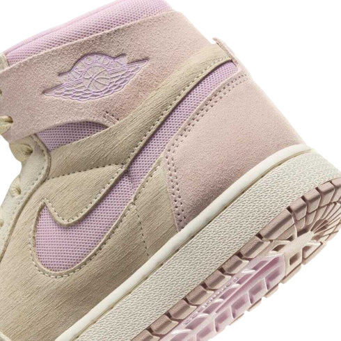 NIKE DV1305 100 Nike Air Jordan 1 ZM Air CMFT 2 BEIGE/PURPLE TRAINER WOMENS UK 7.5