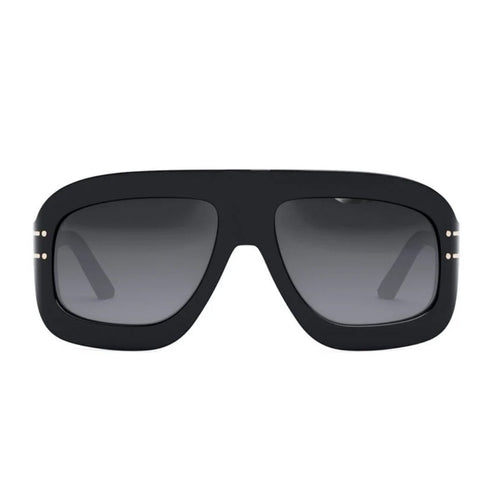 Dior Diorsignature M1U Cd40133I 10A1 01B Black Frame Smoke Grey Lens Sunglasses Womens