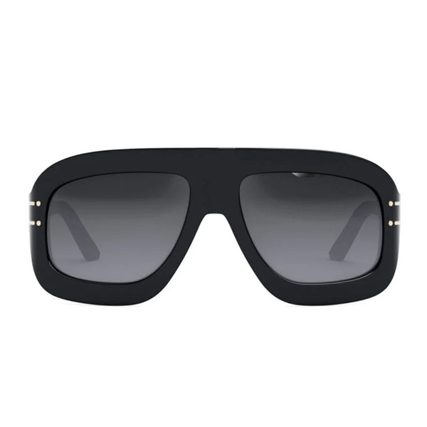 Dior Diorsignature M1U Cd40133I 10A1 01B Black Frame Smoke Grey Lens Sunglasses Womens