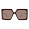 Dior Diorsolar S2U Cd40039U 35D0 66S Burgundy Frame Bordeaux Lens Sunglasses Womens
