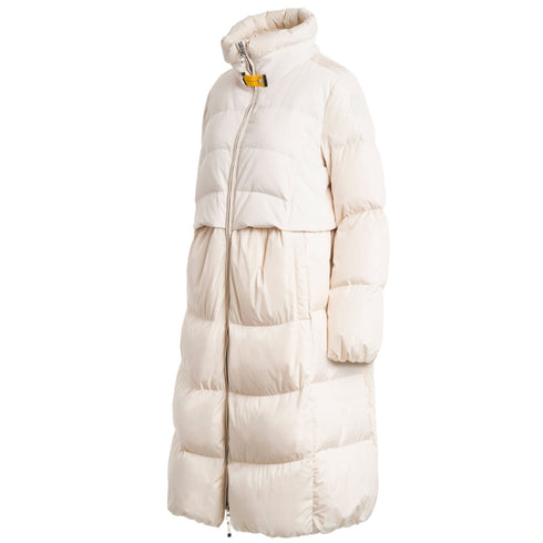 Parajumpers Comfort Fit Eyma White Long Down Jacket S