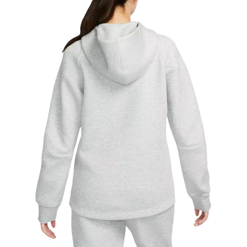 NIKE FB8338 063 GREY/BLACK HOODED ZIP TOP WOMENS XS