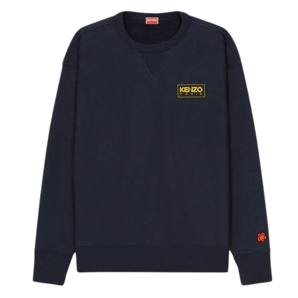 Kenzo Paris Outlined Logo Midnight Blue Sweatshirt XS