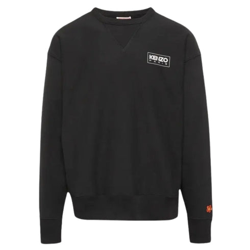 Kenzo Paris Outlined Logo Black Sweatshirt S
