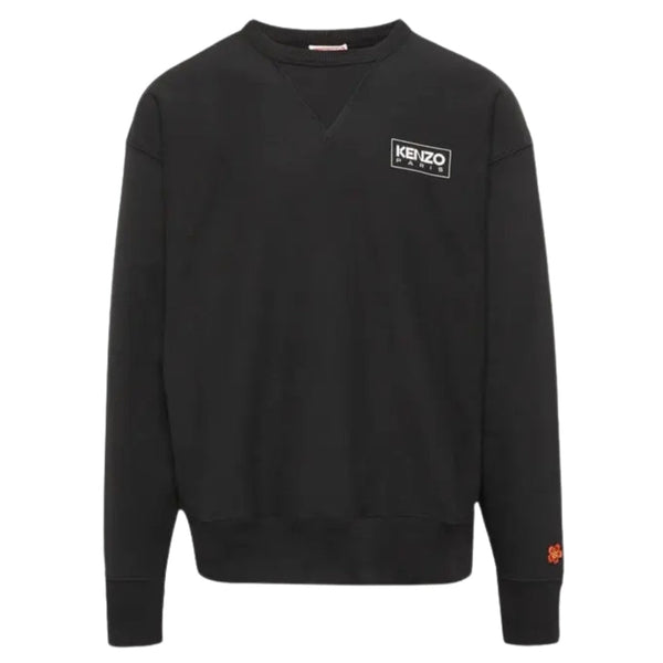 Kenzo Paris Outlined Logo Black Sweatshirt S