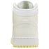 NIKE FD8780 181 Nike Air Jordan 1 Mid (GS) WHITE/CREAM/YELLOW TRAINER YOUTH UK 3.5