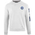 Aquascutum Embossed Circle Small Logo White Sweatshirt FG0423 01