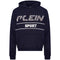 Plein Sport White Logo Navy Blue Hoodie S