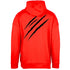 Plein Sport Large Scratch Logo Taped Hood Red Hoodie S
