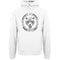 Plein Sport Circle Logo Taped Hood White Hoodie S