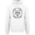 Plein Sport Circle Logo Taped Hood White Hoodie S