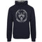 Plein Sport Circle Logo Taped Hood Navy Blue Hoodie S