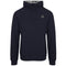 Plein Sport Large Circle Logo On Back Taped Hood Navy Blue Hoodie S