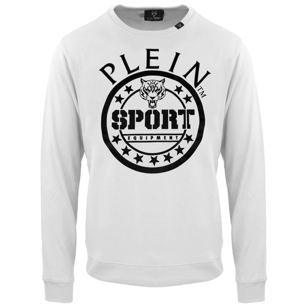 Plein Sport Equipment Logo White Jumper L
