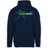 Plein Sport Logo On Back Zip-Up Navy Blue Hoodie S