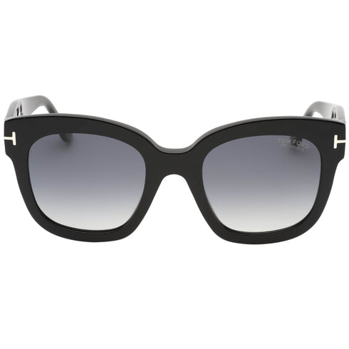 Tom Ford Smoke Polarized Lensed Shiny Black Sunglasses FT0613 01D