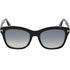Tom Ford Lauren-02 Grey Mirrored Lens Shiny Black Sunglasses One Size