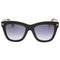 Tom Ford Smoke Mirror Lens Shiny Black Sunglasses FT0685 01C