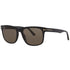 Tom Ford Stephenson Brown Polarized Lens Shiny Black Sunglasses One Size