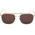 Tom Ford Jake Brown Lens Shiny Rose Gold Sunglasses One Size