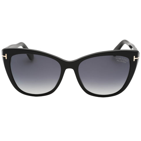 Tom Ford Smoke Polarized Lens Shiny Black Sunglasses FT0937 01D