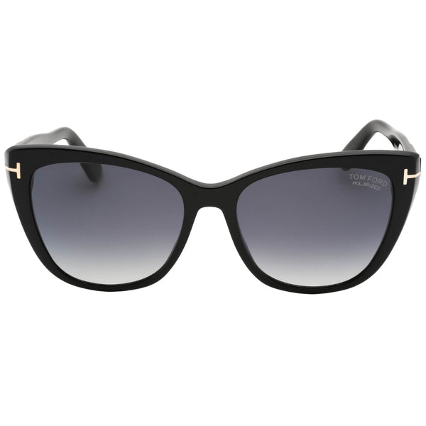 Tom Ford Smoke Polarized Lens Shiny Black Sunglasses FT0937 01D