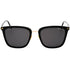 Tom Ford Asian Fit Smoke Grey Lens Shiny Black Sunglasses FT0949-D 01A