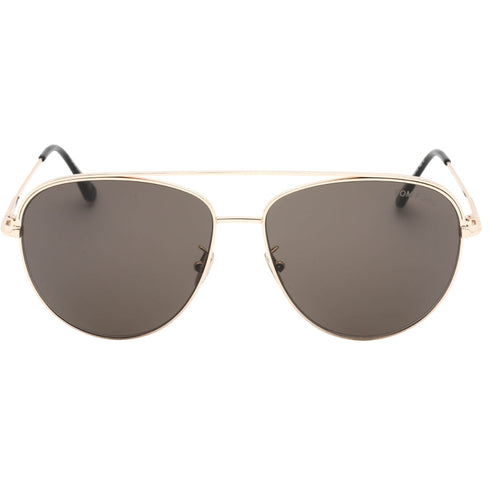 Tom Ford Aisian Fit smoke Lens Shiny Rose Gold Sunglasses FT0954-D 28A