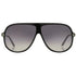 Tom Ford Spencer Gradient Smoke Lens Shiny Black Sunglasses One Size