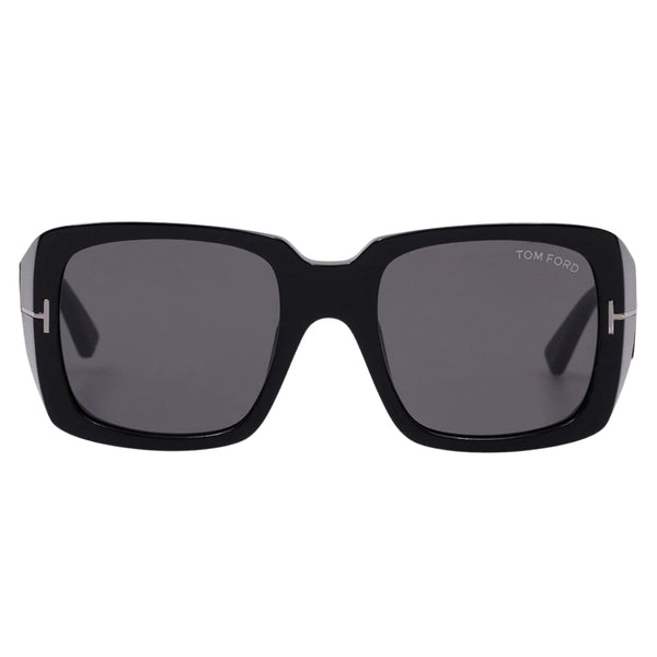 Tom Ford Ryder Smoke Lens Shiny Black Sunglasses One Size