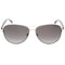 Kate Spade Fara Grey Gradient Lens Palladium Silver Sunglasses One Size
