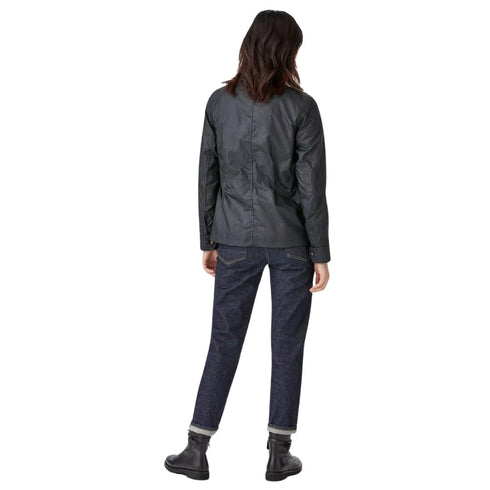 Belstaff Womens Fieldmaster Dark Ink Navy Blue Thin Jacket - Style Centre Wholesale