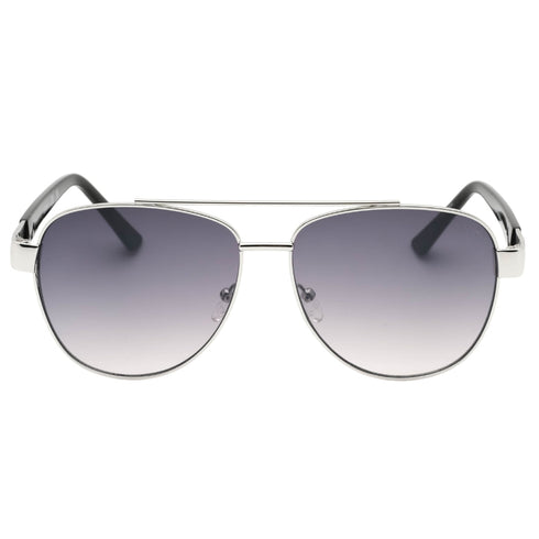 Guess Gradient Smoke Lens Silver Framed Sunglasses GF5094 10B