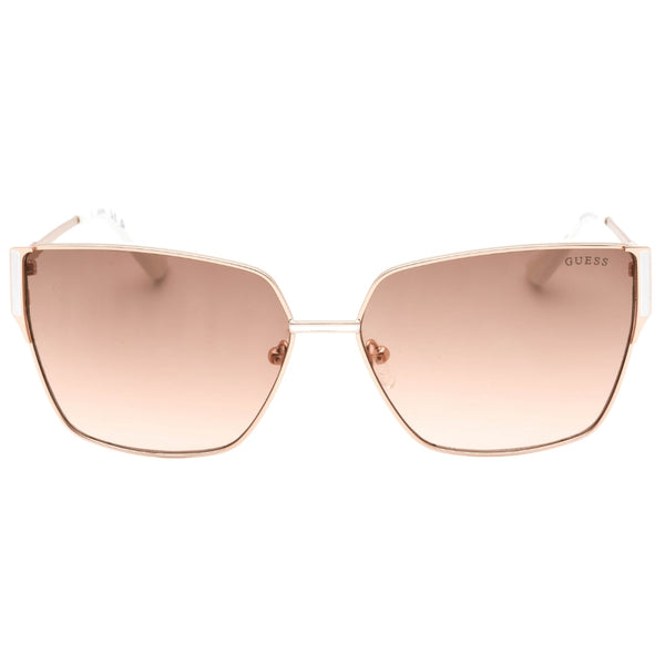 Guess Gradient Brown Lensed Matte Rose Gold Sunglasses GF6158 29F