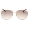 Guess Gradient Brown Lens White Framed Rose Gold Sunglasses GF6181 21F