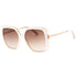 Guess Gradient Brown Lens White Sunglasses One Size