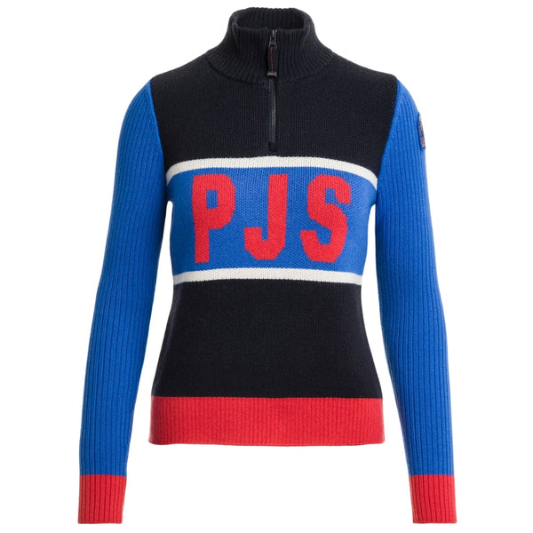 Parajumpers GIA PWKNLY33 B025 BLUE NAVY-KOS Quarter Zip Sweater Womens S
