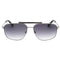 Guess Gradient Smoke Lens Shiny Dark Silver Sunglasses GU00054 06B