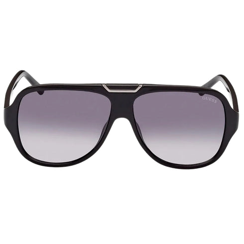 Guess Gradient Smoke Lensed Shiny Black Sunglasses GU00055 01B