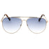 Guess Gradient Blue Lens Gold Sunglasses GU00059 32W