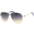 Guess Gradient Blue Lens Gold Aviator Sunglasses One Size